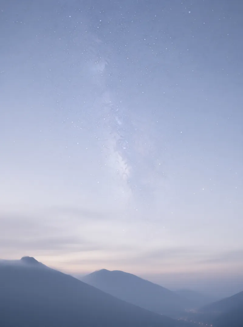 Milky Way Above Mountains