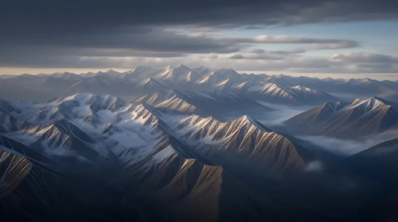 Snowy Mountain Landscape