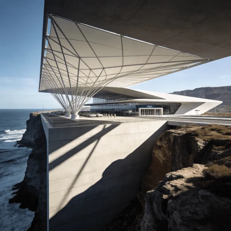 Terminal in Coastal cliff