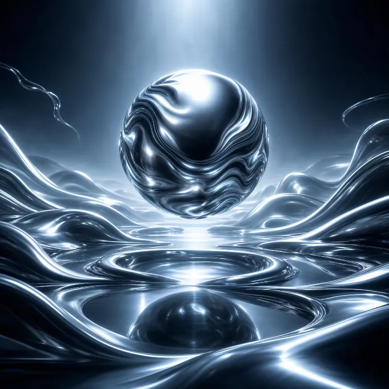 Abstract Metallic Sphere