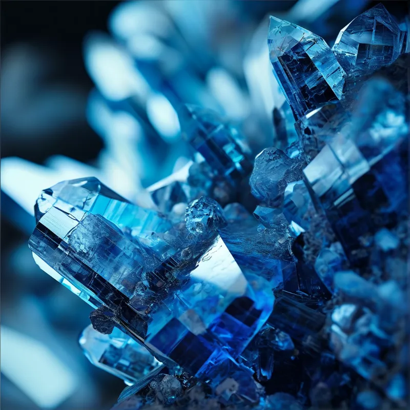 Shining Blue Crystals