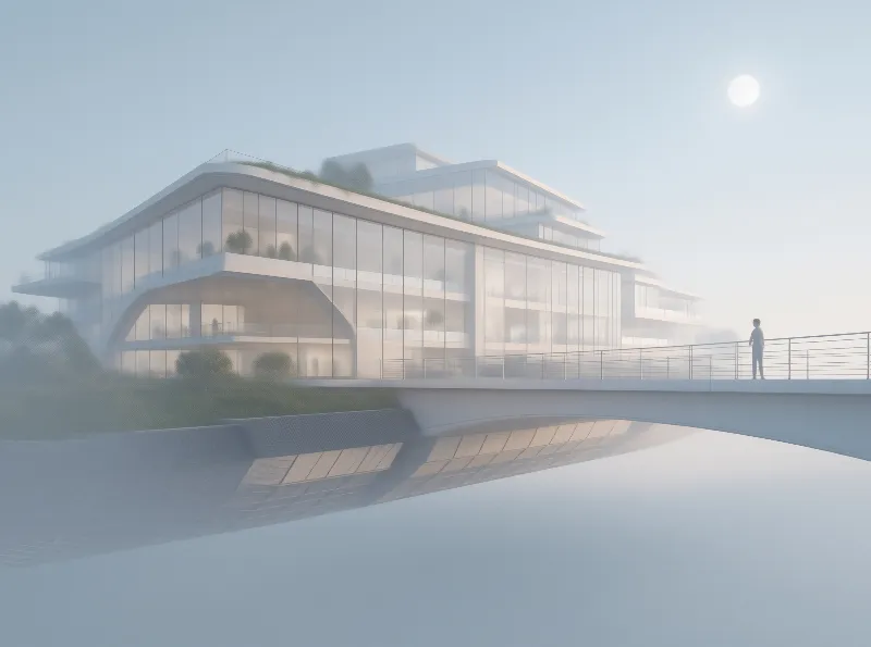Futuristic Floating Building