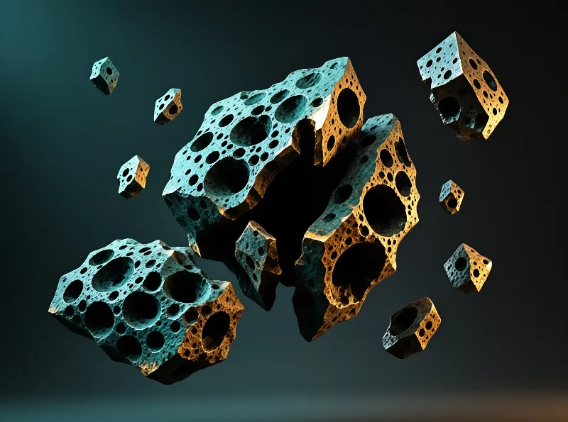 Floating Porous Cubes