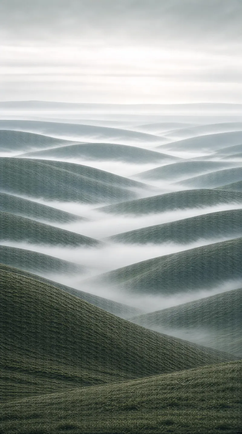Misty Rolling Hills