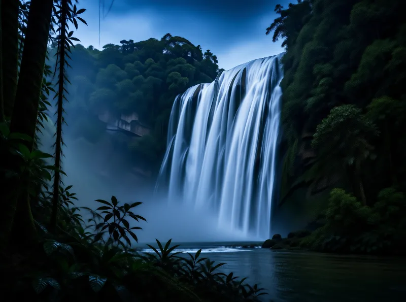 Misty Forest Cascade