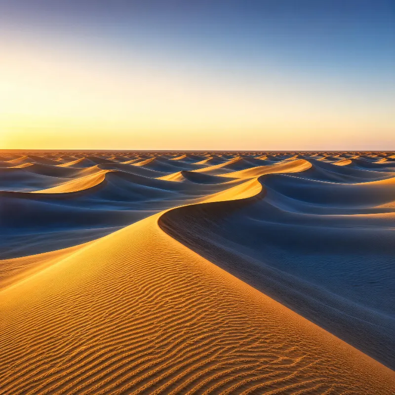 Desert Dunes at Sunset