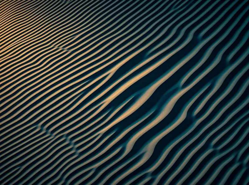 Wind-Rippled Sand Landscape