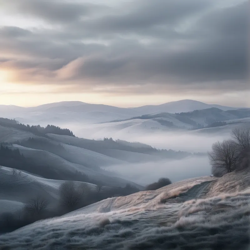 Misty Mountain Landscape