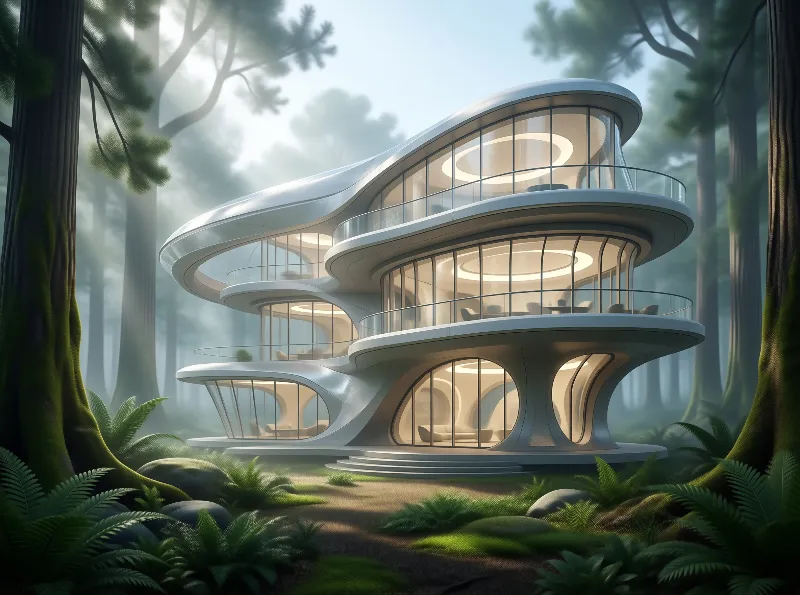 Futuristic Forest Villa