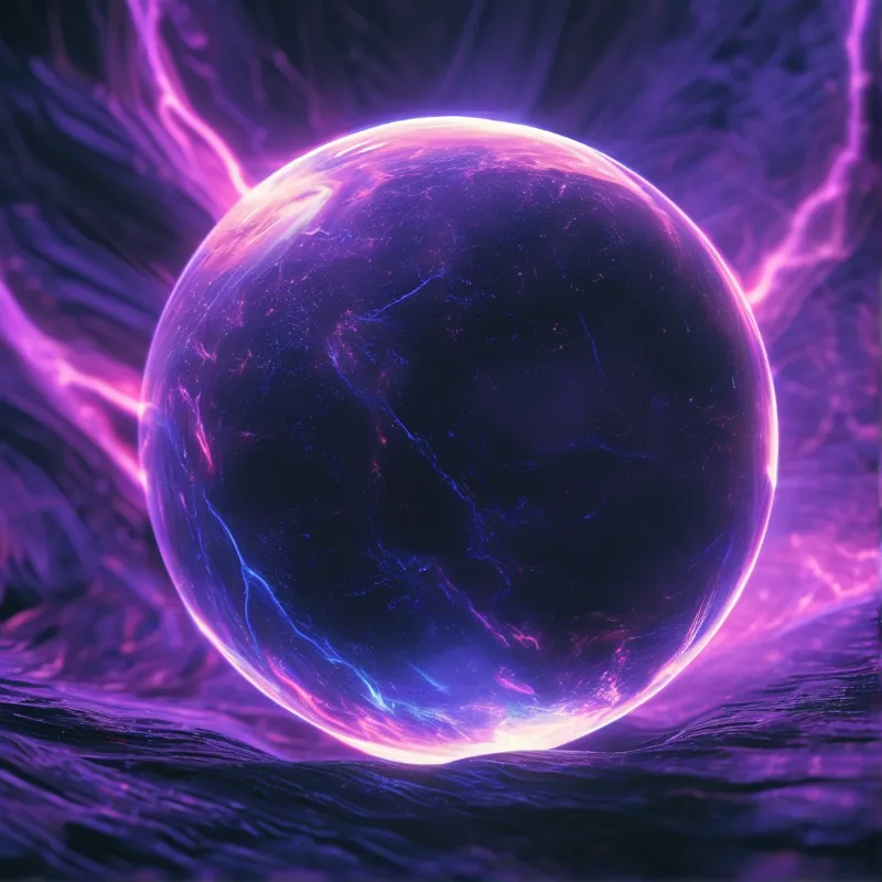 Cosmic Purple Energy Sphere