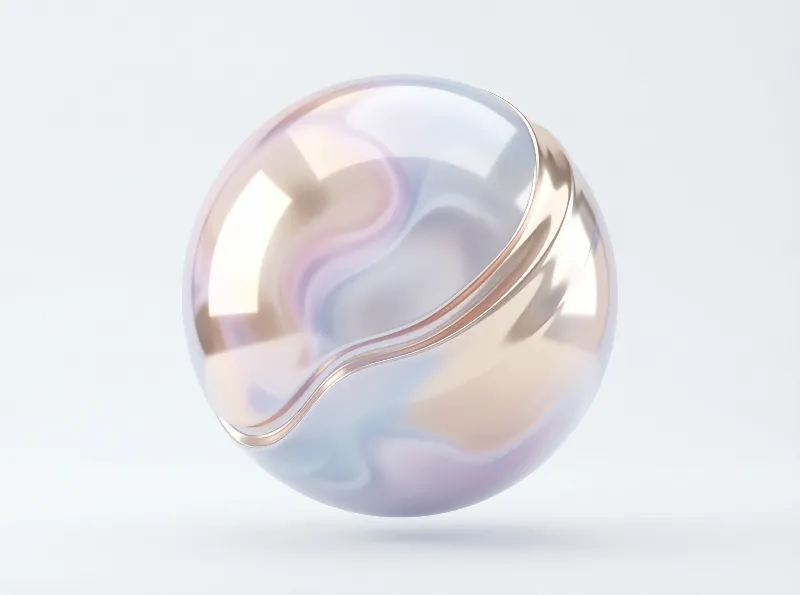 Iridescent Metallic Sphere