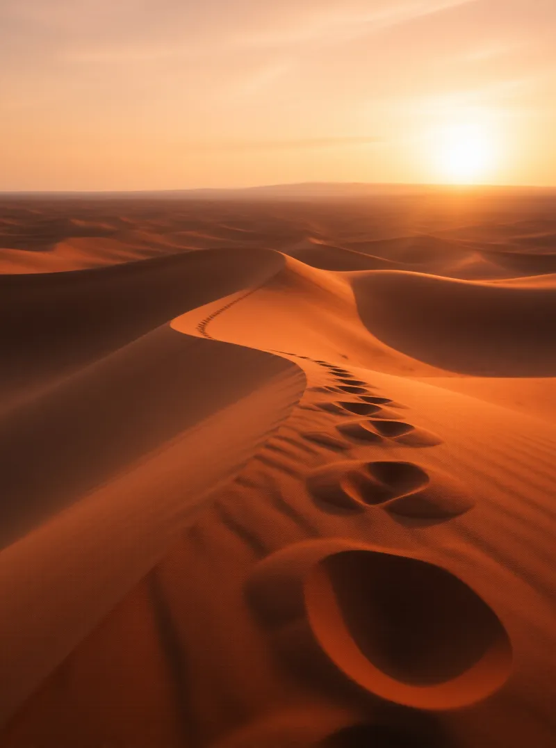Footprints in the Desert