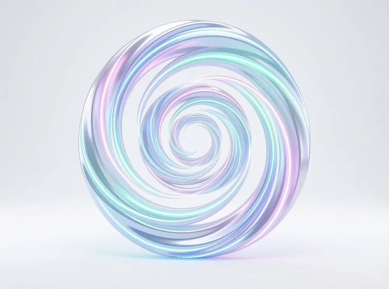 Iridescent Spiral Vortex