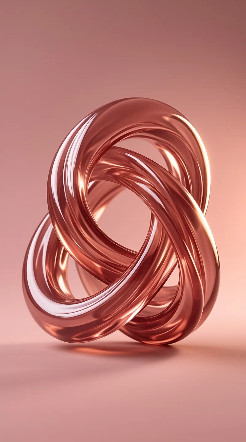 Abstract Copper Loops