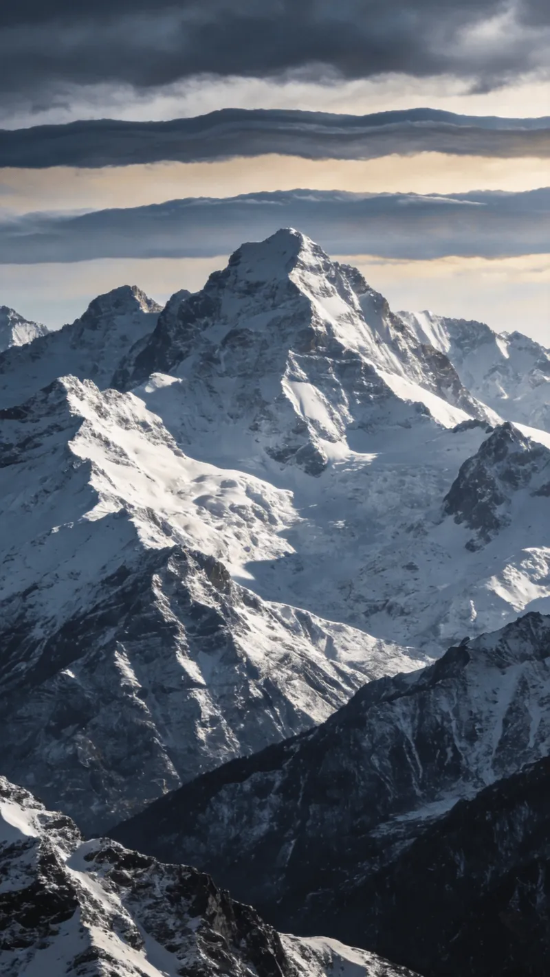 Majestic Mountain Range at Dawn