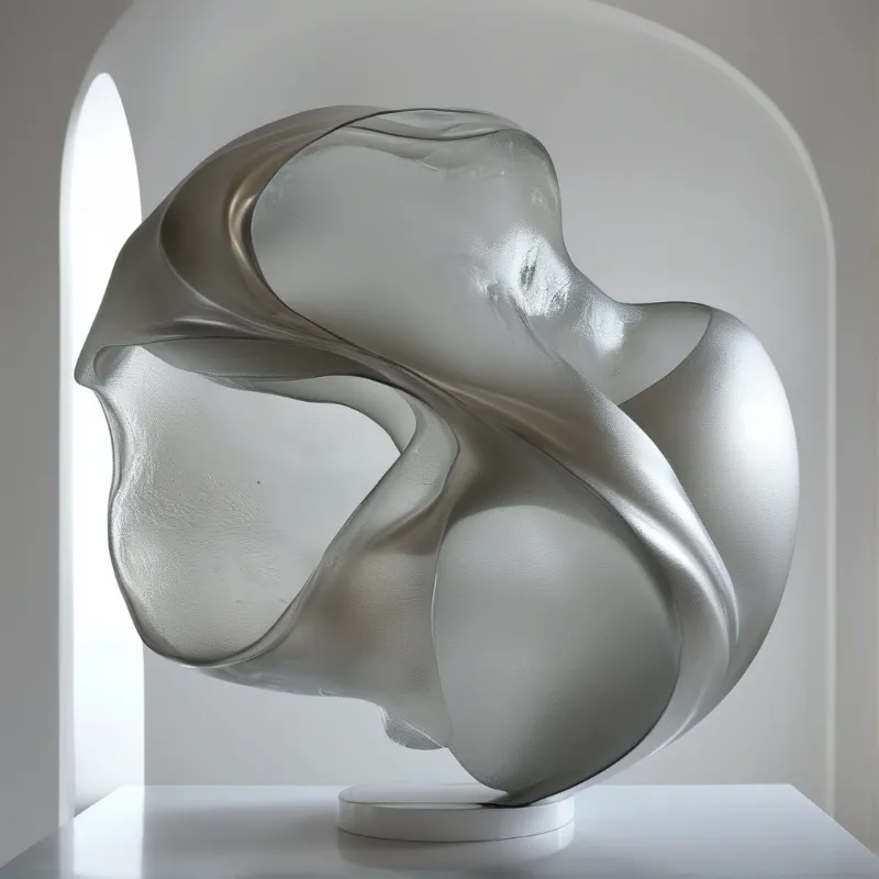 Chrome Ribbon Form — Organic Study