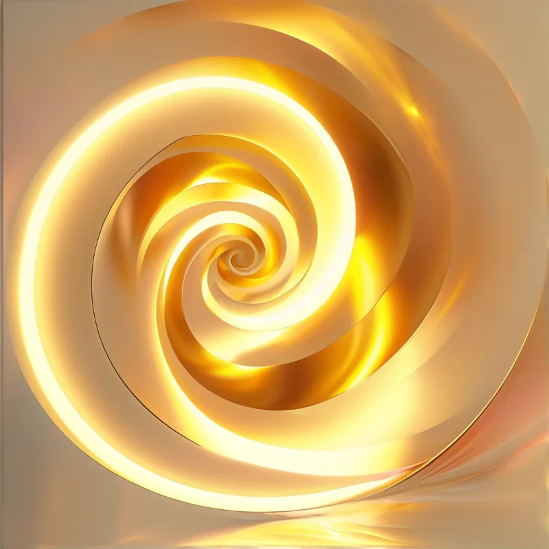 Golden Abstract Spiral