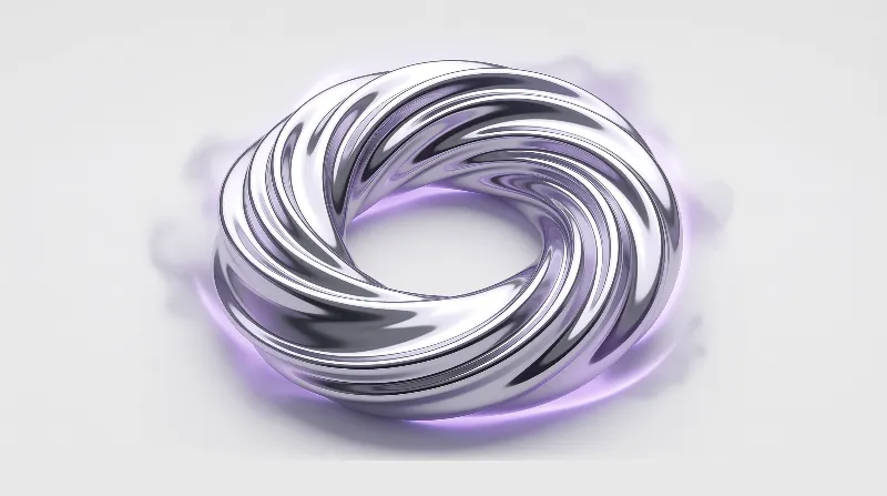 Metallic Twisted Ring