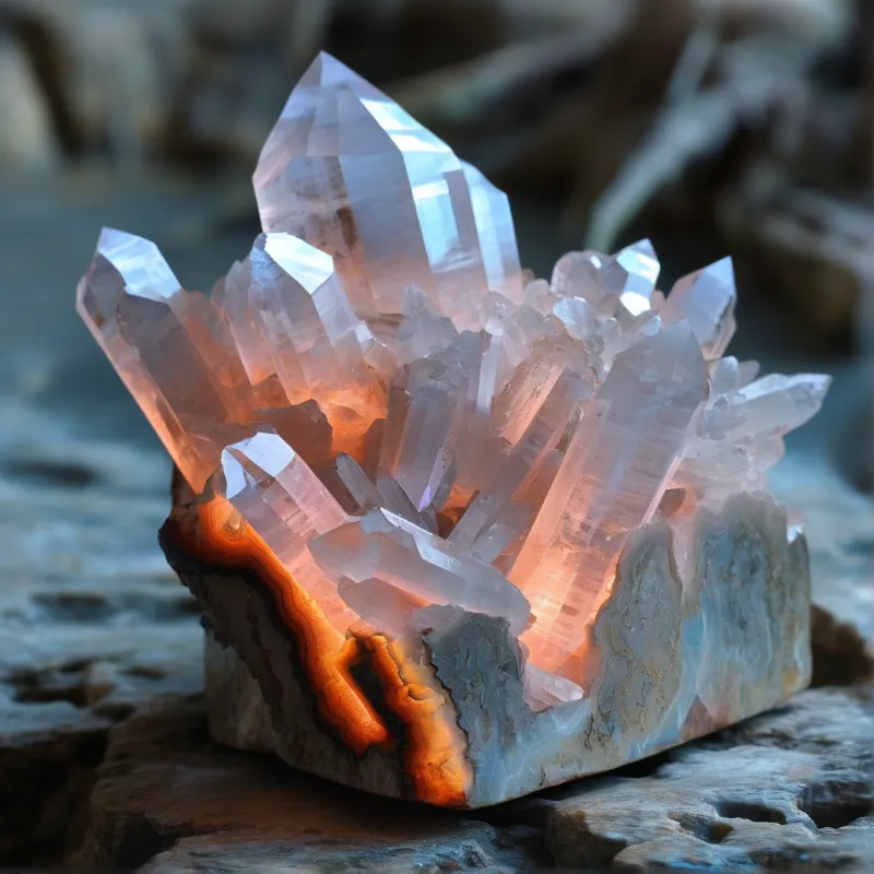 Glowing Crystal Cluster