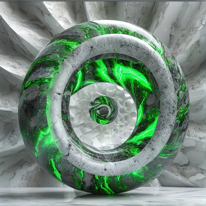 Surreal Marble Spiral