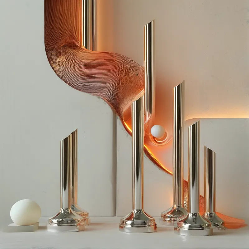 Abstract Metallic Sculptures