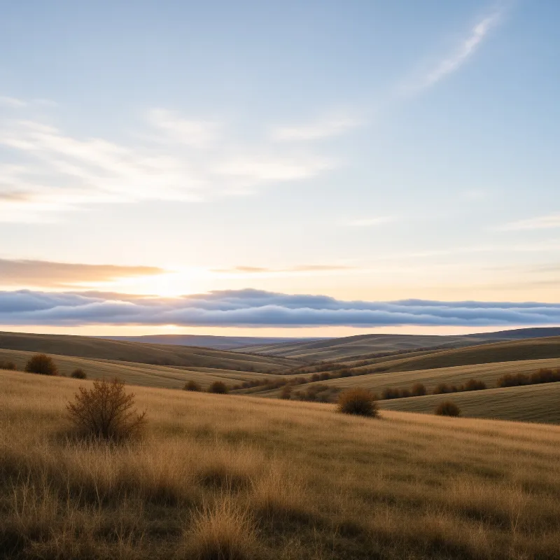 Golden Hills at Sunset