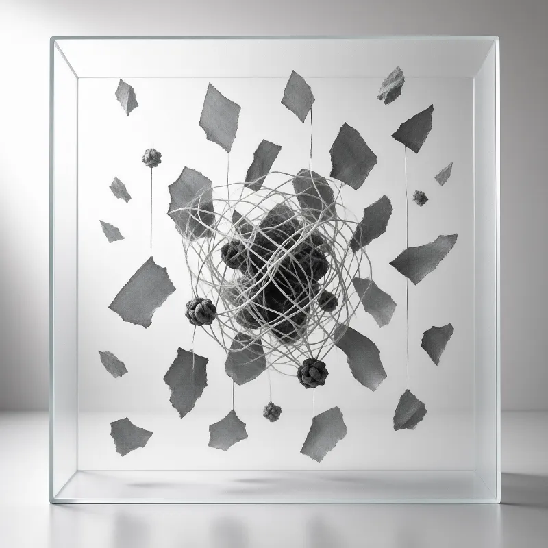 Thread Sphere — Mixed Media Study
