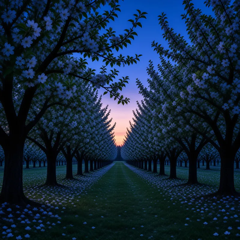 Blossom Avenue at Twilight