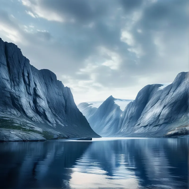 Serene Mountain Fjord