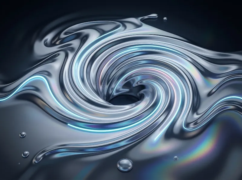 Swirling Liquid Metal Vortex