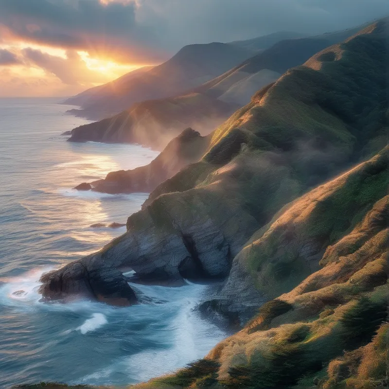 Coastal Sunset Cliffs