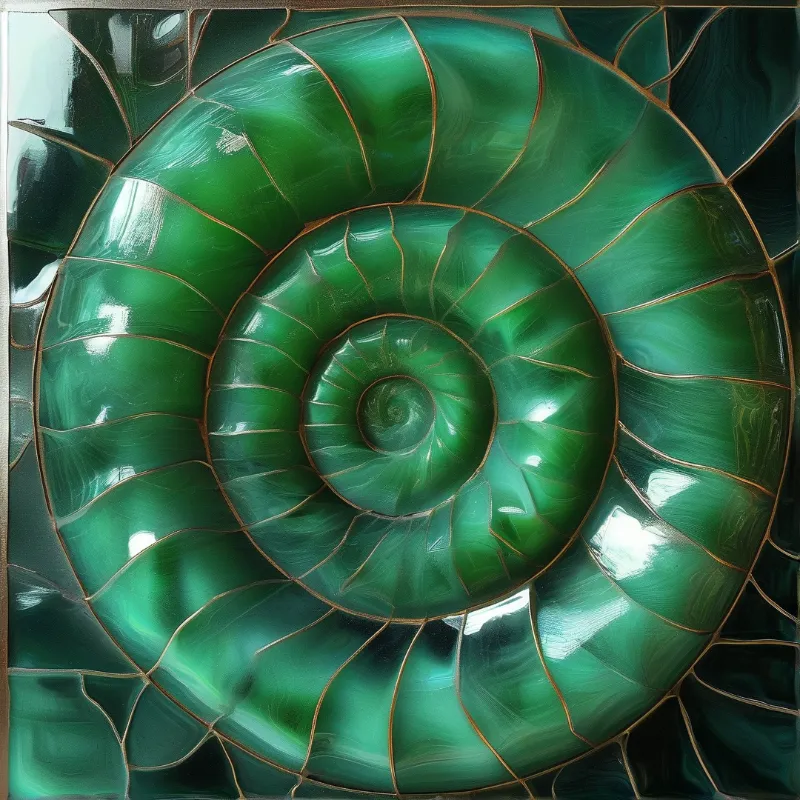 Emerald Spiral Shell