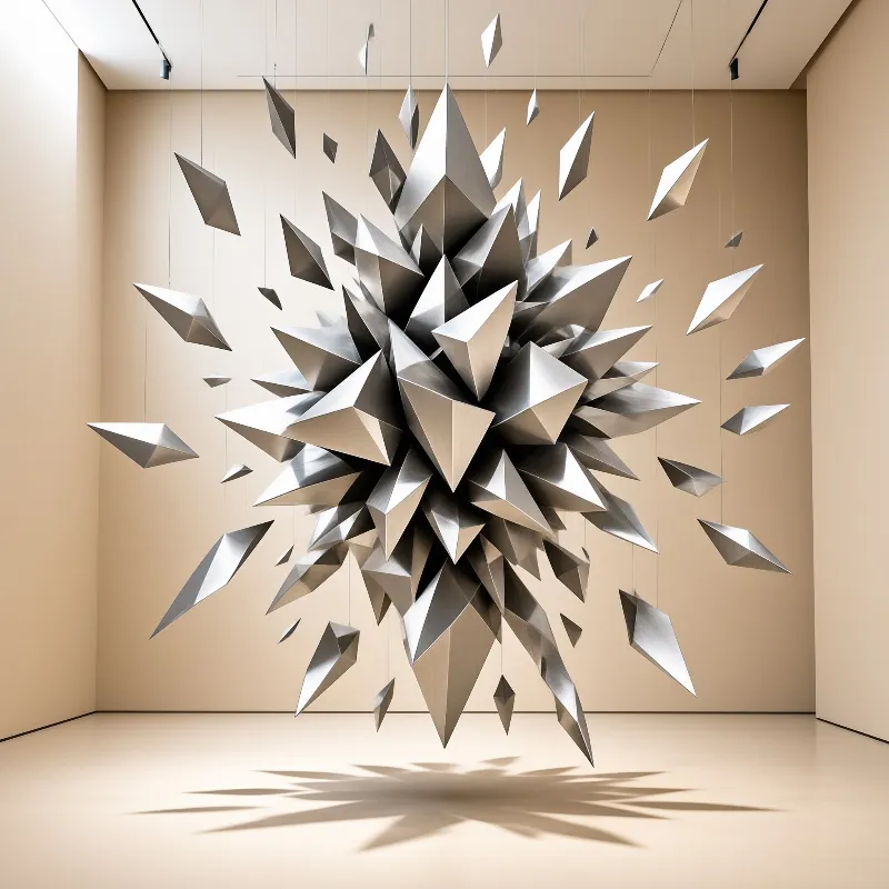 Suspended Metal Sculpture