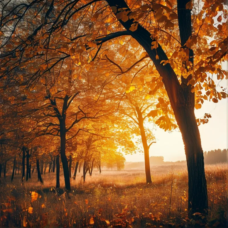 Autumn Forest Sunrise