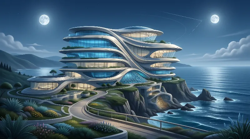 Futuristic Lunar Villa