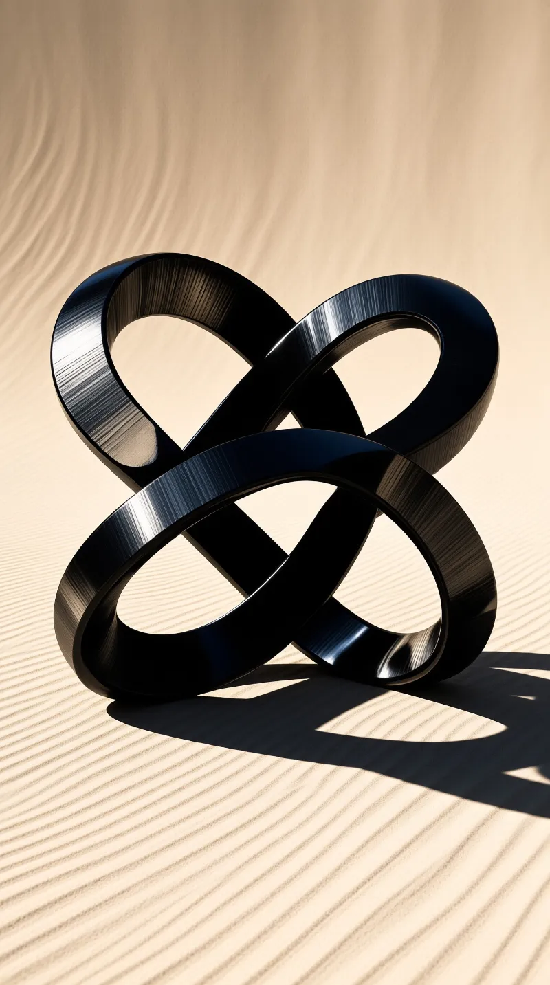 Black Interlocking Rings