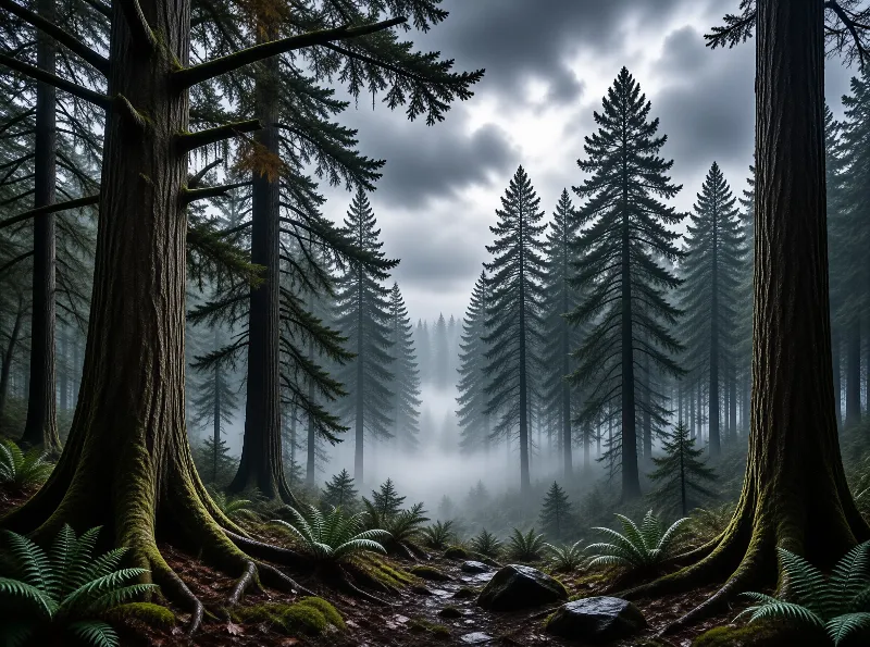Misty Ancient Forest