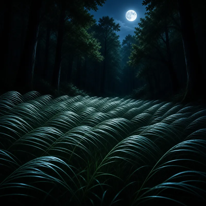 Moonlit Meadow Landscape