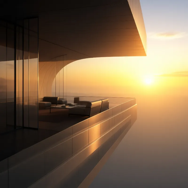 Modern Sunset Terrace