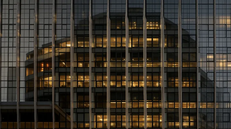 Glass Architecture at Dusk