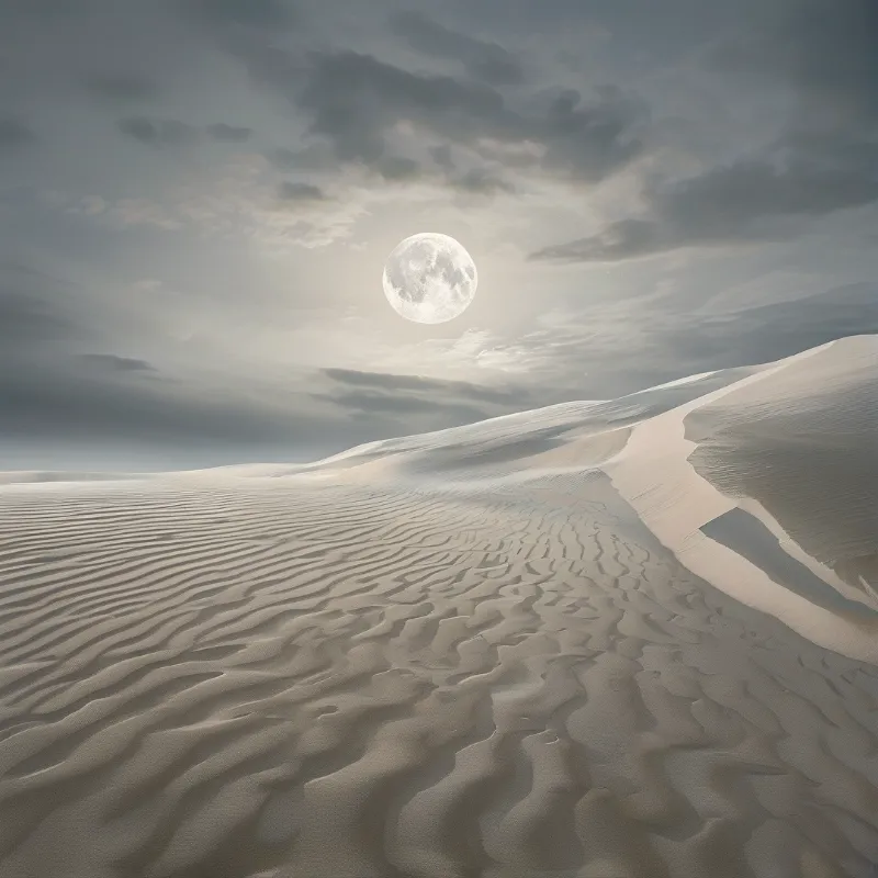 Moonlit Desert Dunes