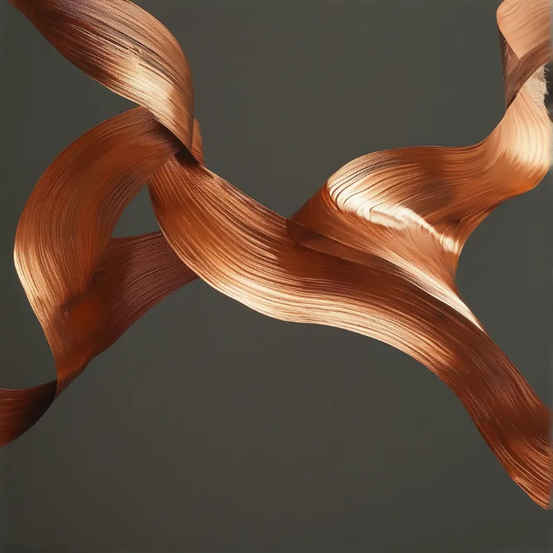Abstract Copper Ribbons