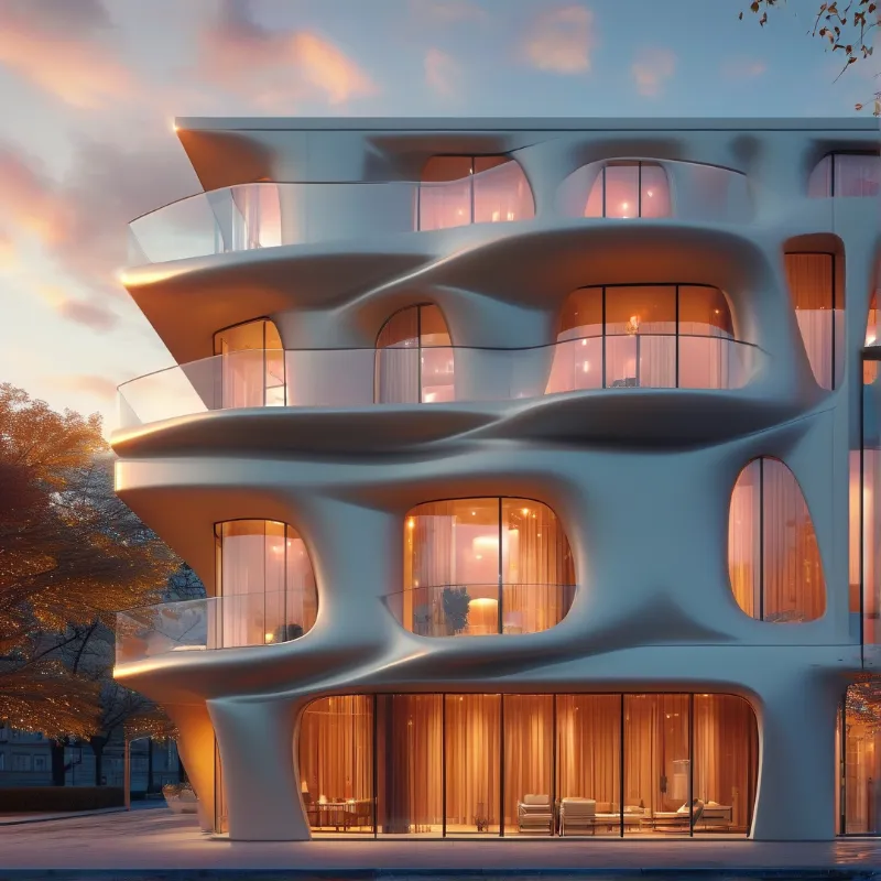 Futuristic Organic Building