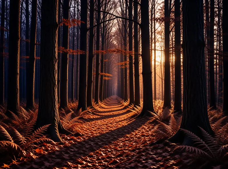 Golden Forest Path