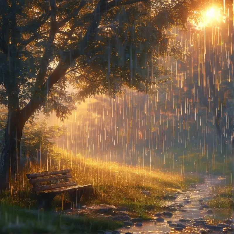 Sunlight Through Rain