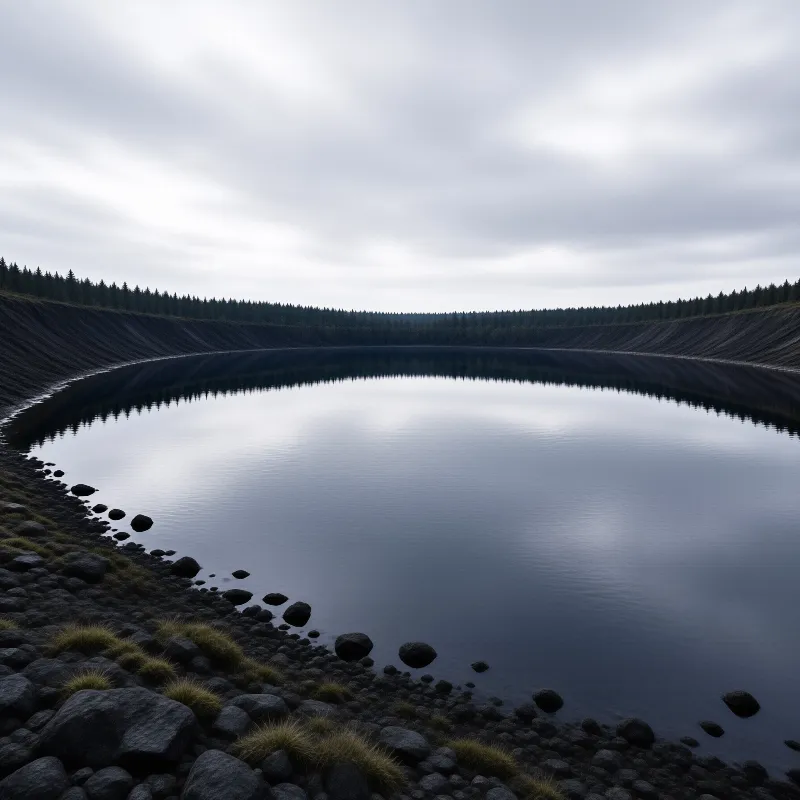 Calm Forest Pond