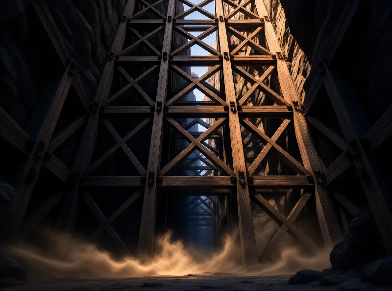 Canyon Wooden Scaffolding