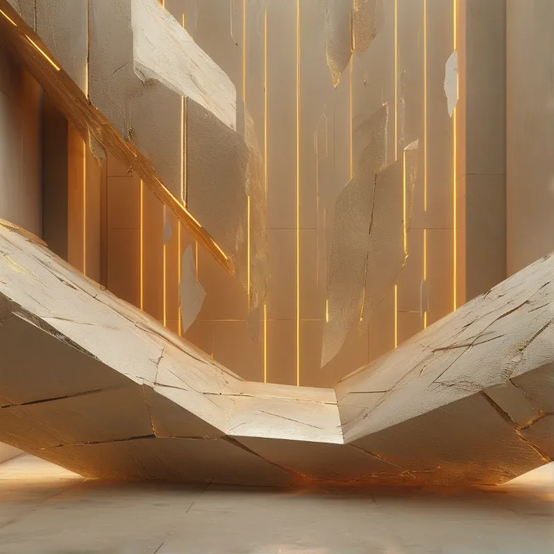 Futuristic Golden Chamber