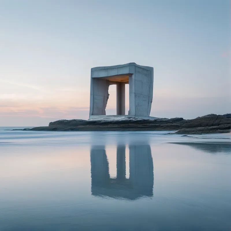 Concrete Arch on Seaside