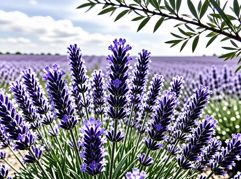 Lavender Field Bloom